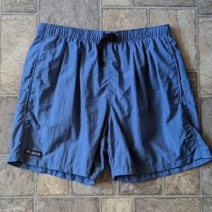 Columbia - vintage 90s nylon men's water shorts